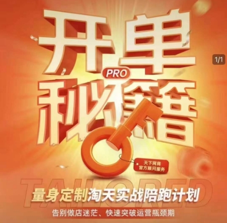 淘宝开单秘籍PRO，量身定制淘天实战陪跑计划，告别做店迷茫、快速突破运营瓶颈期-九鹄轻创网